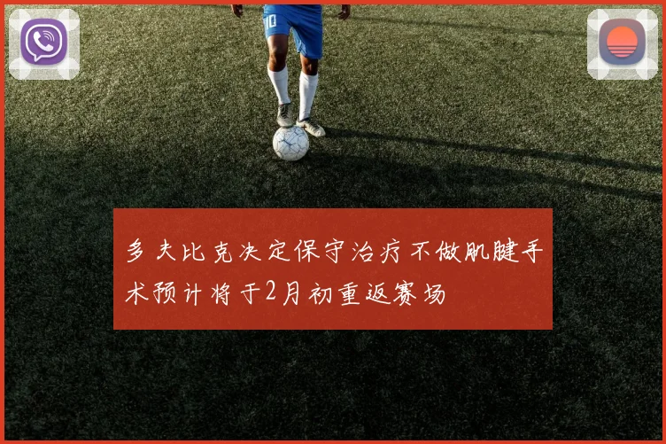多夫比克决定保守治疗不做肌腱手术预计将于2月初重返赛场